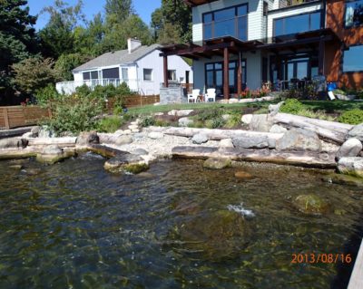 Completed Green Shores for Homes project on Lake Washington