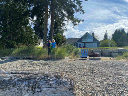 Higson Crescent shoreline property with native plantings and natural beach profile